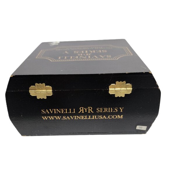 RARE Collectible Savinelli Series Y Torpedo Nicaragua Wooden Cigar Box - Picture 7 of 12